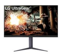 LG UltraGear Gaming Monitor 32GS75Q - QHD 1440p IPS 32 inch, 180Hz, 1ms, AMD FreeSync, DisplayHDR 400, Height-Tilt-Pivot Adjustment, DisplayPort, HDMI, Black