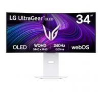 LG UltraGear GX9s 34GX90SA-W 34" WOLED 3440x1440 240Hz 0.03ms G-Sync Compatible USB-C HDMI 2.1 800R Curved Ultrawide Smart Gaming Monitor