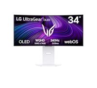 LG UltraGear OLED 34GX90SA Gaming Monitor 34 Inches, 21:9 Curved, WQHD (3440x1440), 240Hz, 0.03ms (GtG), Smart Functions with WebOS 24, Speaker 14W, HDR 400 True Black, G-Sync, FreeSync, USB-C