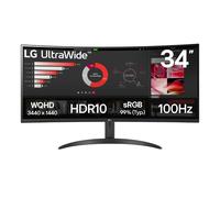 LG Ultrawide 34" Curved 3440 x 1440 Wide Quad HD VA LCD AMD FreeSync Gaming Monitor