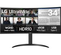 Lg UltraWide 34WR55QK-B.AEK Quad HD 34" Curved VA LCD Monitor - Black, Black