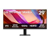 LG UltraWide Monitor 29U511A - UWFHD 1080p IPS 29 inch, 100Hz, 5ms GtG, HDR10, Office and Desktop display, Reader Mode & Flicker Safe, Smart Energy Saving, DisplayPort, HDMI, Black