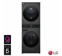 Lg Wt1210Bbtn1 Washtower 12Kg/10Kg Washer Dryer 1400Rpm A Black Steel, Turbowash 360, Ai Direct Drive, Wifi