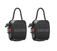 LG XBOOM Go XG2 Mini Portable Bluetooth Speaker - Twin pack, Water-Resistant, Portable Outdoor, Up to 10 hours Battery Life, 5W, with Wireless Music Streaming