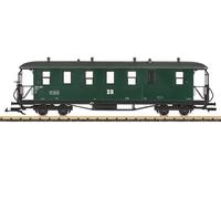 LGB - 36371 DR Type KD Passenger Car - Detailed DR Old Construction Car - Doors can be Opened - Complete Interior Design - Bottle Green - Metal Wheelsets - from 15 Years - G Scale