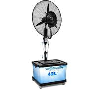 LGBBTI Cooling Mist Fan Outdoor, 48in Commercial Misting Fan with 3 Speeds 90° Oscillation, Adjustable Height Stand 160-200cm for Patio Workshop Greenhouse, Comes with, 65cm/25.6in, 65cm/25.6in