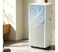 LGBBTI Portable Air Conditioner 4-in-1 Inverter Cool Heat Dehumidify Fan, Smart Control Panel, Washable Dust Filter, 360° Casters, Comes with UK 3-pin plug (BS 1363 co, Q1