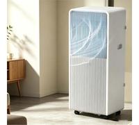 LGBBTI Portable Air Conditioner 4-in-1 Inverter Cool Heat Dehumidify Fan, Smart Control Panel, Washable Dust Filter, 360° Casters, Comes with UK 3-pin plug (BS 1363 co, Q3
