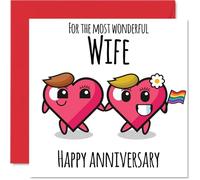LGBT Anniversary Card, Wonderful Wife