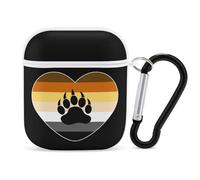 LGBT Bear Pride Heart Case Compatible with AirPods 2nd 1st