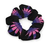 LGBT Bisexual Gay Flag Weed Hair Ties Elastic Hair Bands Cute Ponytail Holders for Thick Or Thin Hair