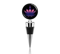 LGBT Bisexual Gay Flag Weed Wine Stoppers Reusable Zinc Alloy Beverage Bottle Sealer for Party Wedding