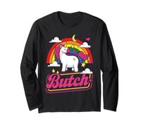 LGBT Butch Unicorn Rainbow Gay Pride LGBTQ Long Sleeve T-Shirt