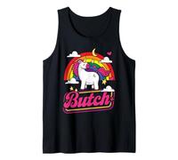 LGBT Butch Unicorn Rainbow Gay Pride LGBTQ Tank Top