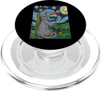 LGBT Cat Starry Night Gay Pride Month Rainbow Flag Van Gogh PopSockets PopGrip for MagSafe