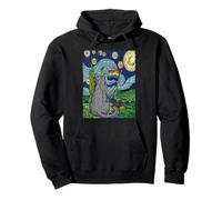 LGBT Cat Starry Night Gay Pride Month Rainbow Flag Van Gogh Pullover Hoodie