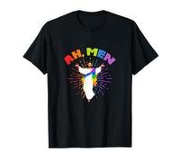 LGBT Christian Gay Lesbian Ah Men Jesus Rainbow T-Shirt