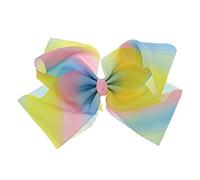 LGBT COSTUME Deluxe LARGE Rainbow Ribbon Bow (23 x 18 cm) by Lizzy® (Pastel Rainbow)