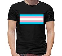LGBT Flags - Transgender - Mens T-Shirt - Black - XL