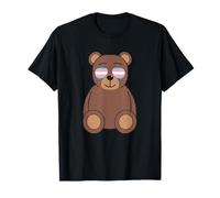 LGBT Funny Teddy Bear Sunglasses Transgender Pride Flag Gift T-Shirt