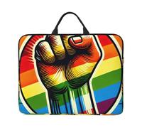 Lgbt-Gay-Pride-Fist 14-Inch Laptop Case, Portable Laptop Computer Sleeve With Zipper Closure