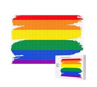 LGBT Gay Pride Flag,300 Pieces Wooden Jigsaw Family Game Jigsaw Puzzles for Adults Teens Home Decor