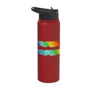 LGBT Gay Pride Month Equality Rainbow Math Sign Equal Rights Stainless Steel Insulated Water Bottle