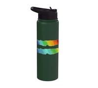 LGBT Gay Pride Month Equality Rainbow Math Sign Equal Rights Stainless Steel Insulated Water Bottle