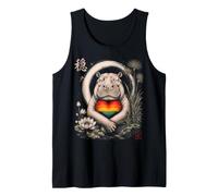 LGBT Gay Pride Month LGBTQ+ Queer Rainbow Flag Heart LGBTQ Tank Top