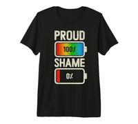 LGBT Gay Pride, Queer and Pride, Rainbow Batteries Premium T-Shirt