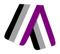 LGBT Gay Pride Rainbow Scarf Asexual Flag Winter Clothing Gifts for Her Him