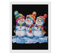 LGBT Gay Pride Snowman Diamond Painting Kits for Adults Full Square Drill Diamond Art 16"x20"