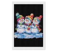 LGBT Gay Pride Snowman Diamond Painting Kits for Adults Full Square Drill Diamond Art 8"x12"