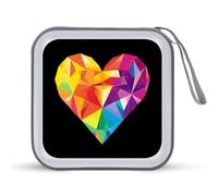LGBT Gay Proud Funny CD Case 40 Capacity DVD Holder Portable Storage Disc Binder Wallet for Car Home Travel