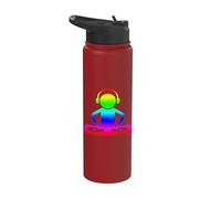 LGBT Gay Turntable DJ Music Producer Techno EDM Beatmaker Stainless Steel Insulated Water Bottle