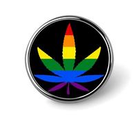 LGBT Gay Weed Novelty Pin Badge Lapel Pin Brooch Badge Tie Jewelry Decor for Hats Jackets Shirts