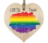 LGBT Gifts Wooden Heart Plaque, LGBTQ Pride