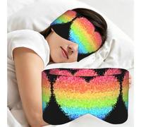 LGBT Gilter Rainbow Gay, Sleep Mask for Home Travel, Full Eye Covers Light Blocking Eye Mask Sleep Eye and Ear Muffs