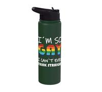LGBT I'm So Gay I Can´t Even Think Straight Stainless Steel Insulated Water Bottle