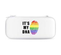 LGBT It's My DNA Compatible with Switch Case Bag Travel Protective Cover Handbag with 15 Game Accessories