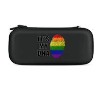 LGBT It's My DNA Compatible with Switch Case Bag Travel Protective Cover Handbag with 15 Game Accessories