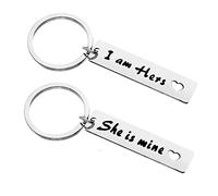 LGBT Keyring Gift Valentines Keyring Day for Her Lesbian Couple Keyring Gift for Women Funny Gay Pride Gift Wedding Anniversary Birthday Keyring Gift for Wife Couple Keyring Gift for Girlfriend