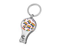 LGBT Lesbian Rainbow Nail Clippers Fingernail Toenail Clipper Cutters Care Tools for Adult