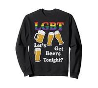 LGBT Let's Get Beers Tonight Funny Beer Drinking Sweatshirt