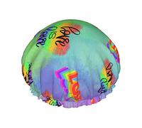 Lgbt Love Bath Caps For Kids Hair Cap Reusable Shower Caps Soft And Elastic Shower Hair Cap For Long Hair Short Hair Curly Hair