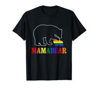 LGBT Mama Bear Gay Pride Equal Rights Rainbow Mom Love Hugs T-Shirt