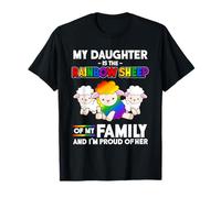 LGBT My Daughter Is Rainbow Sheep of Family Proud Shirt T-Shirt