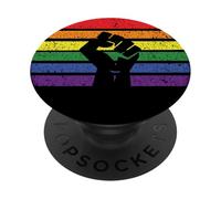 LGBT Pocket Pride Flag Fist BLM Black Lives Matter Vintage PopSockets Adhesive PopGrip