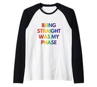 LGBT Pride - Being Straight Was My Phase Raglan Baseball Tee