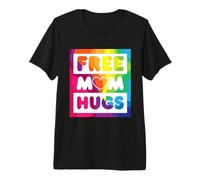 LGBT Pride Colors Free Mum Hugs Pride Month Premium T-Shirt